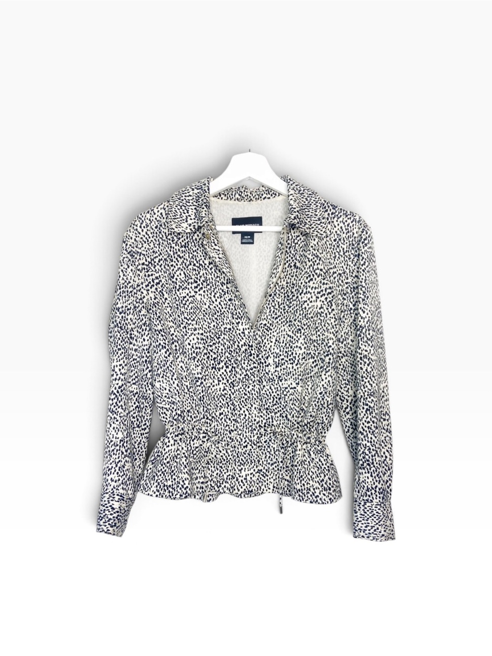 Club Monaco Animal Print Utility Jacket Size XS Like New